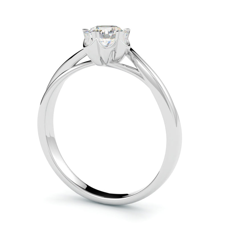 Platynowy pierścionek zaręczynowy z diamentem GOLDPORT